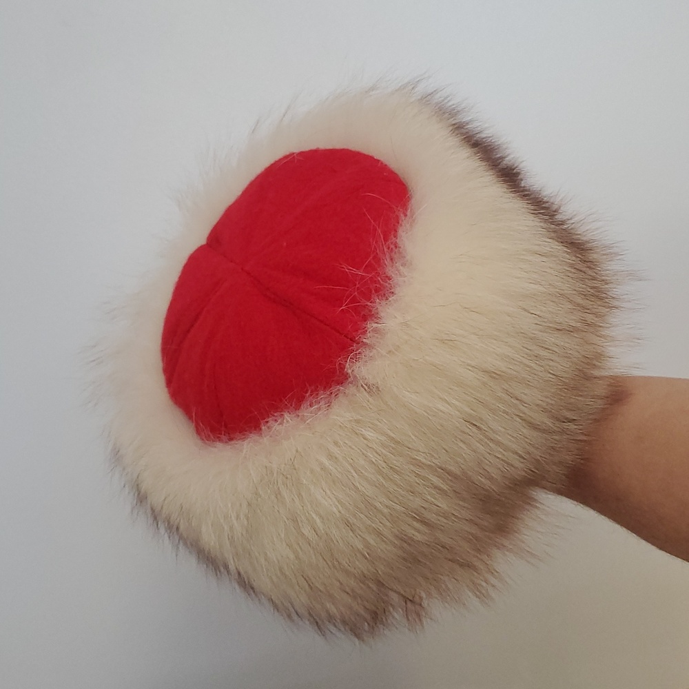 Real Fox Fur Cloche Hat